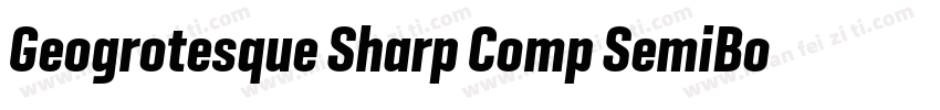Geogrotesque Sharp Comp SemiBold字体转换